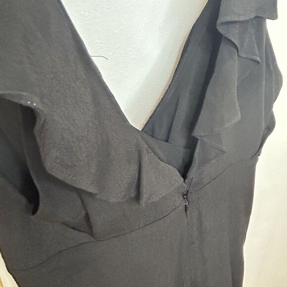 Bardot‎ Dress Midi Black Fishtail LBD Sleeveless Size 8 (M) Stirs front and back - Picture 7 of 11